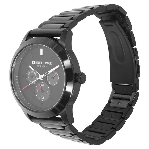 Kenneth Cole Quartz Multifunction Black Dial Metal Strap Watch for Men - image number 1