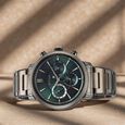 Titan Stellar Multifunction Blue Dial Black Stainless Steel Strap Watch For Men