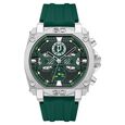 Police Multifunction Green Dial Green Color Silicone Strap Watch For Men - image number 0