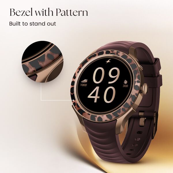 Fastrack Ella Women Smartwatch with 1.2" inch AMOLED Display, Patterned Bezel , AI Watchface & AI Chat, Functional Crown - image number 1