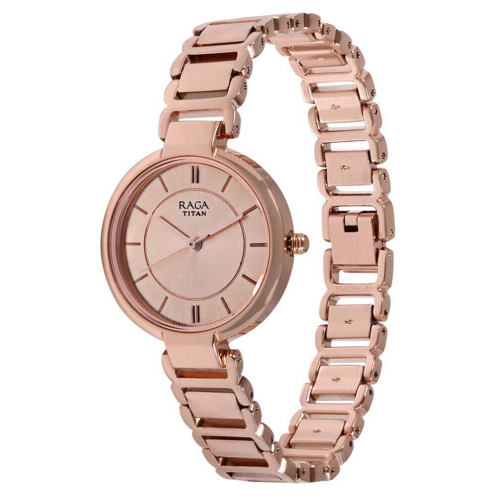 Buy Online Raga Women s Sundial Gold Elegance The Timeless Statement Watch ns2608wm01 Titan