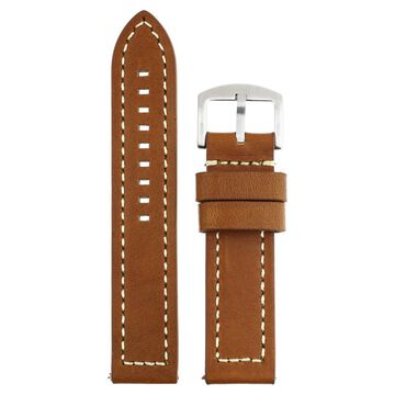 22 mm Brown Genuine Leather Straps for Men