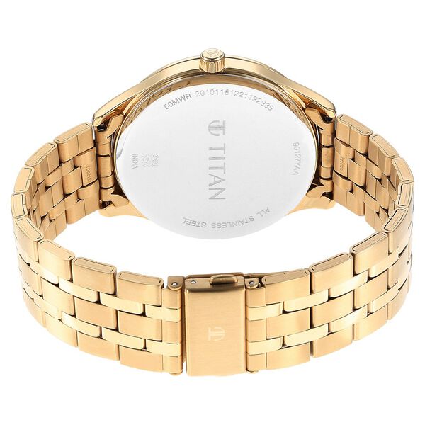 Titan Opulent Green Dial Analog Stainless Steel Strap watch for Men - image number 4