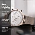 Titan Light Leathers Silver Dial Quartz Multifunction Stainless Steel Strap Watch for Men - image number 2