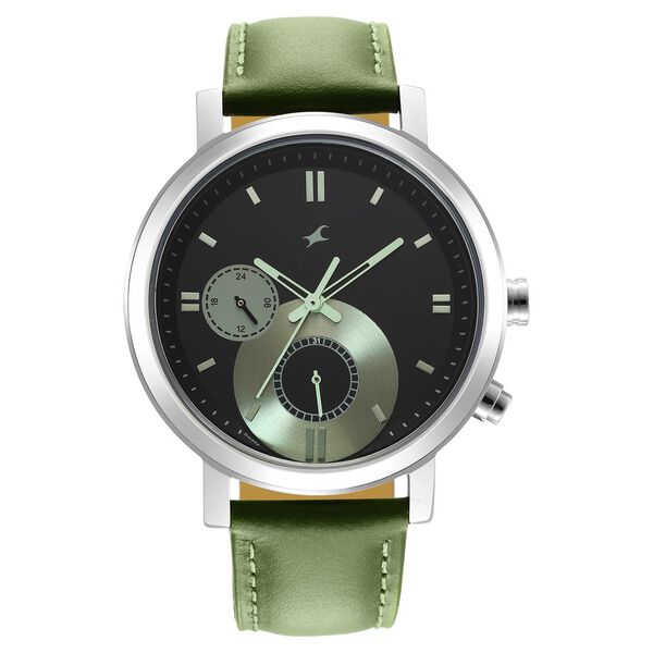Buy Online Fastrack Tick Tock Quartz Multifunction Black Dial 