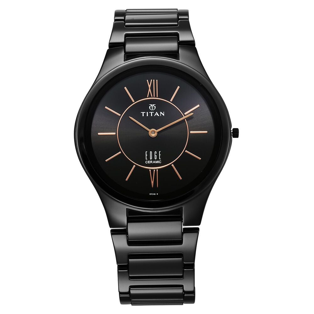 Titan Edge Ceramic Quartz in Rich Black Dial Watch for Men-picture-25