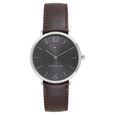 Tommy Hilfiger Quartz Analog Grey Dial Leather Strap Watch for Men - image number 0
