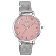 Sonata Poze Quartz Analog Pink Dial Mesh Strap Watch for Women - image number 2