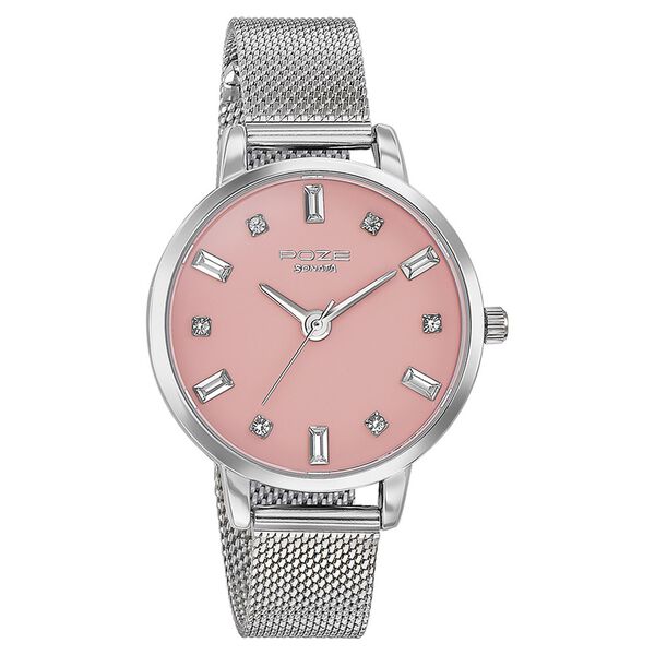 Sonata Poze Quartz Analog Pink Dial Mesh Strap Watch for Women - image number 2