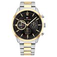 Tommy Hilfiger Black Dial Stainless Steel Strap Watch for Men - image number 0