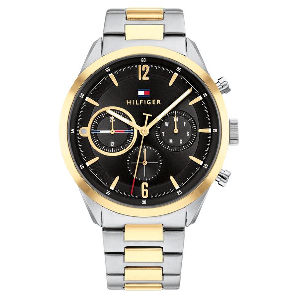 Tommy Hilfiger Black Dial Stainless Steel Strap Watch for Men - image number 0