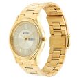 Titan Quartz Analog Champagne Dial Stainless Steel Strap Watch for Men - image number 2