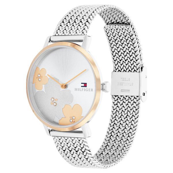 Tommy Hilfiger Multifunction Silver Round Dial Silver Stainless Steel Strap Watch For Women - image number 1