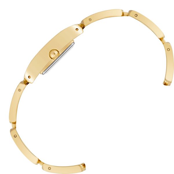 Anne Klein Quartz Analog Pink Dial Golden Plastic Strap Watch For Women - image number 1