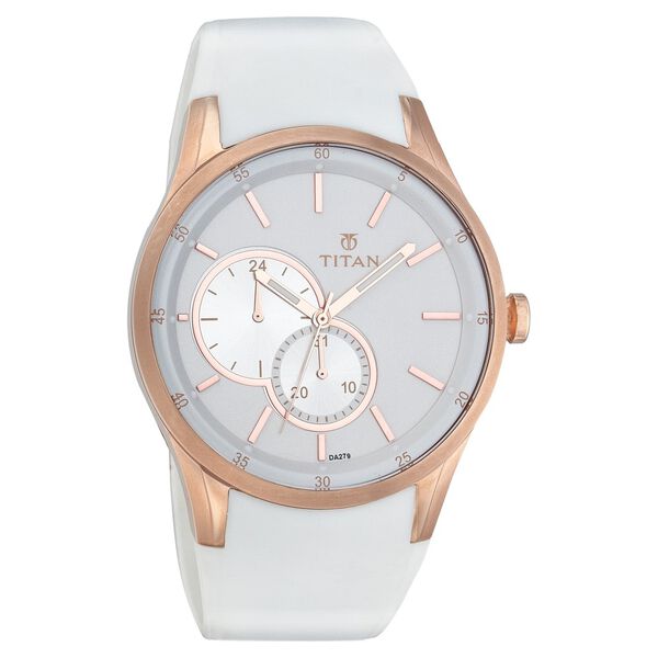Titan Quartz Multifunction Silver Dial Watch for Men - image number 0