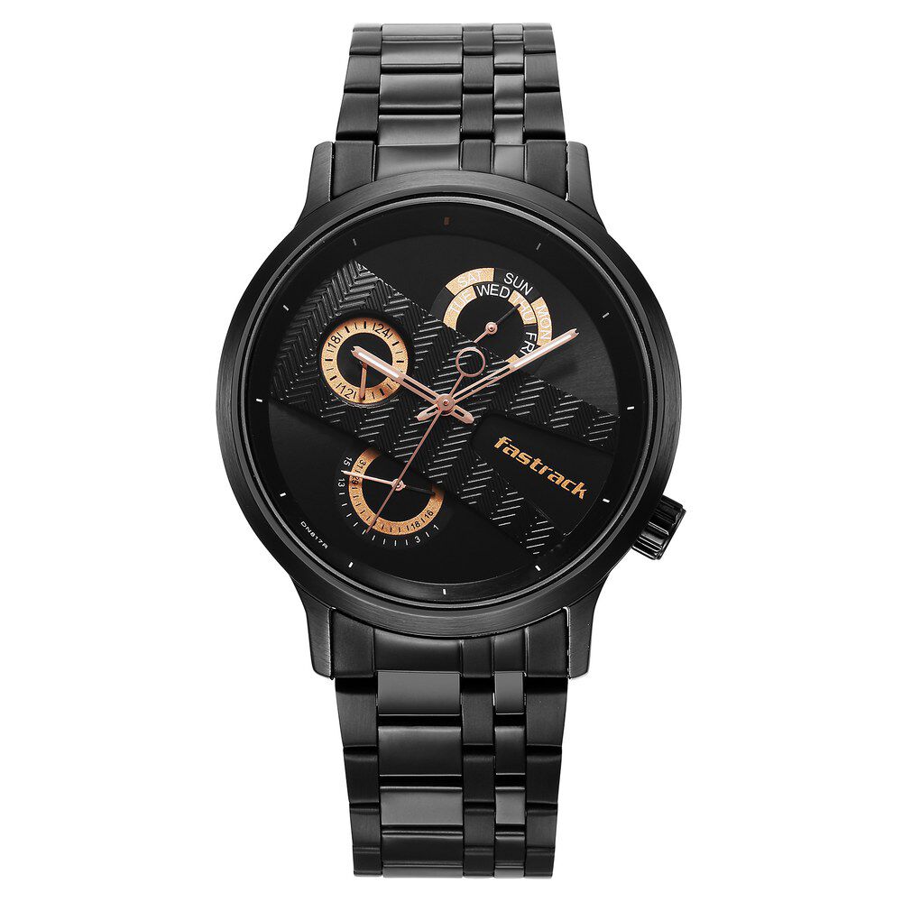 Fastrack watch black colour price hotsell