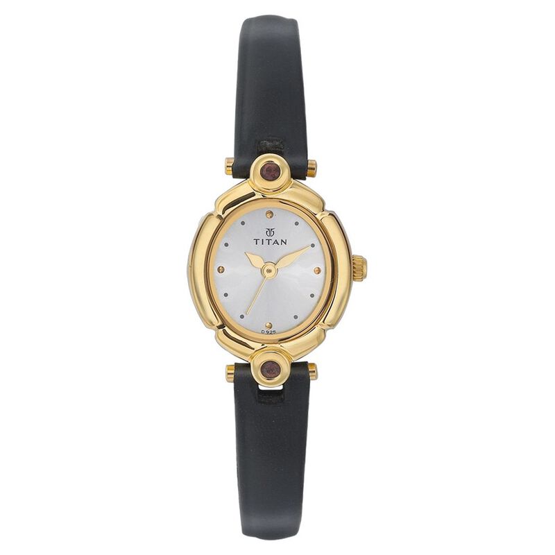 Titan Quartz Analog Silver Dial Watch for Women