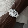 Titan Octane Quartz Chronograph White Dial Silver Stainless Steel Strap Watch For Men - image number 4