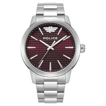 Police Analog Maroon Dial Watch for Men