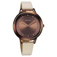 Titan Razzle Dazzle Quartz Analog Brown Dial Leather Strap Watch For Women - image number 1