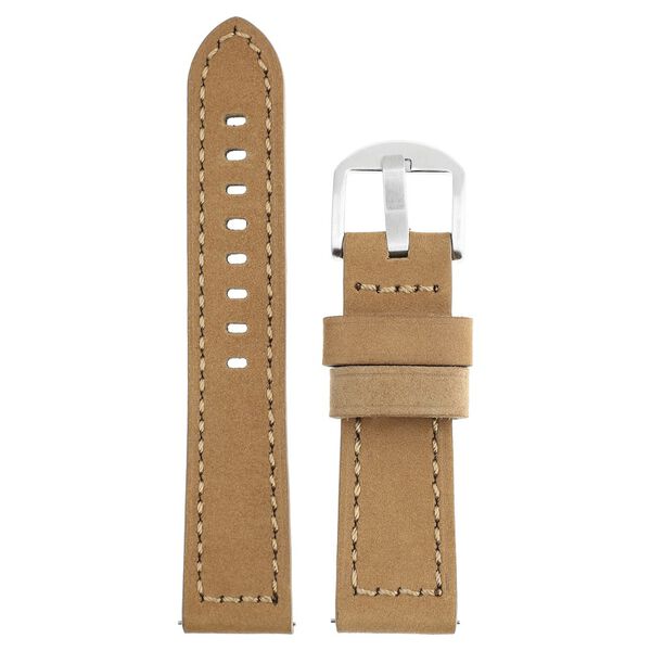 22 mm Brown Genuine Leather Straps for Men - image number 0