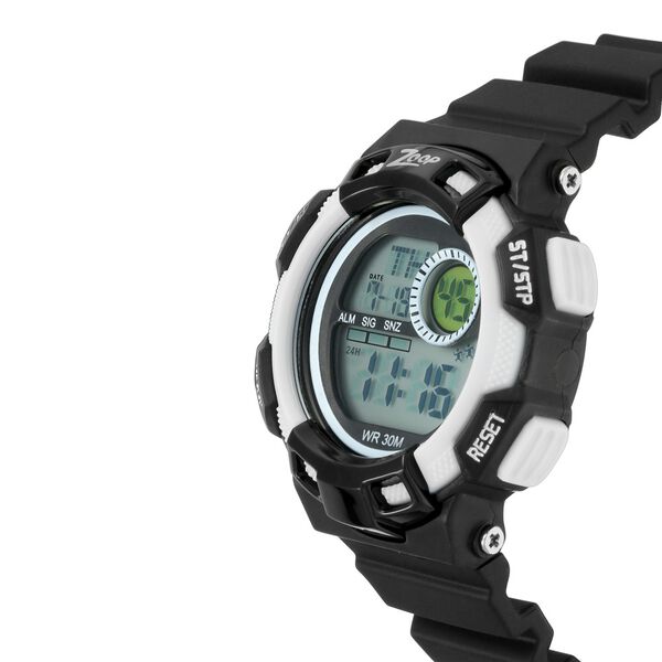 Zoop Digital Dial Black Polyurethane Strap Watch For Kids - image number 1