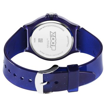 Zoop Glitter Analog Watch with Grey Dial & Blue Strap for Girls Kids, from House of Titan