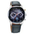 Titan Octane Quartz Multifunction Blue Dial With Blue Leather Strap Watch For Men - image number 1