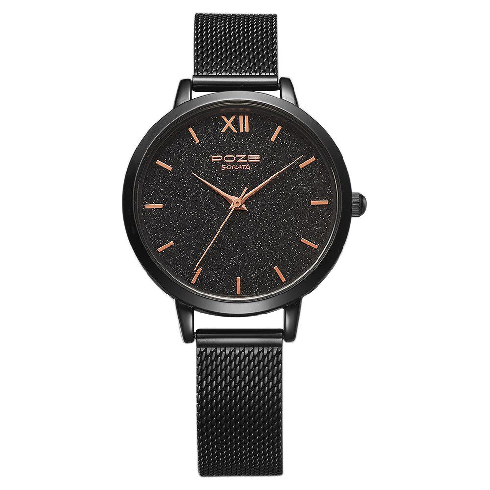 Sonata black metal watches for ladies online