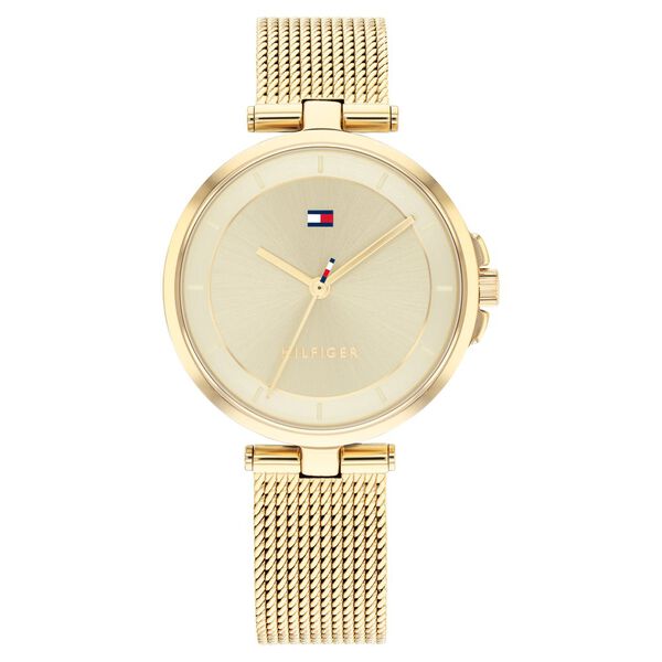 Tommy Hilfiger Quartz Analog Beige Dial Stainless Steel Strap Watch for Women - image number 0
