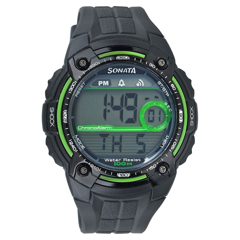 SF Digital Dial Plastic Strap Watch for Men