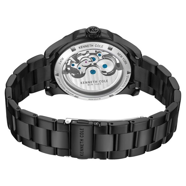 Kenneth Cole Automatic Black Dial With Black Stainless Steel Strap Watch For Men - image number 4