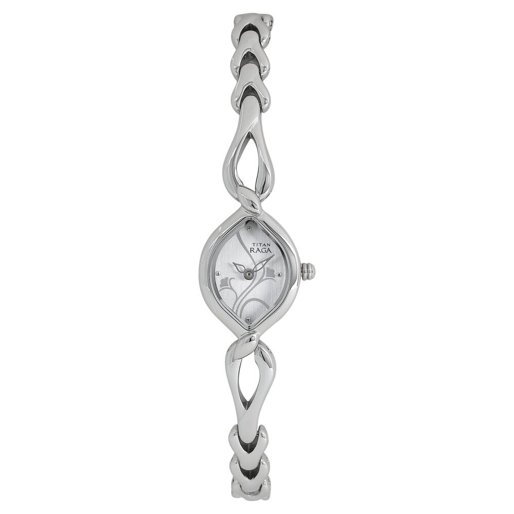 Titan silver chain 2025 watch