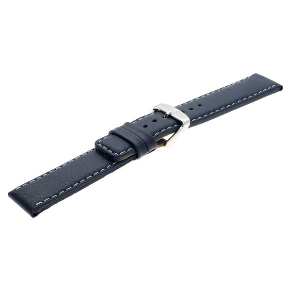 20 mm Blue Genuine Leather Straps for Men - image number 3