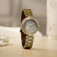 Vyb Aura By Fastrack Quartz Analog Khaki Dial Brown Stainless Steel Strap Watch For Girls - image number 0