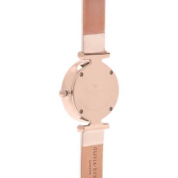 Olivia Burton Quartz Analog Multicoloured Dial Leather Strap Watch for Women - image number 2