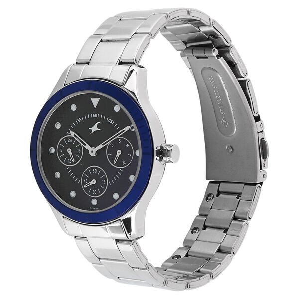 Fastrack All Nighters Quartz Multifunction Blue Dial Metal Strap Watch for Girls - image number 1