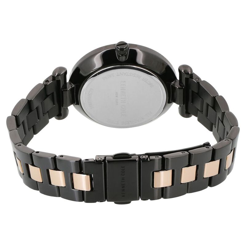 Kenneth Cole Quartz Multifunction Black Dial Stainless Steel Strap Watch for Women - image number 3
