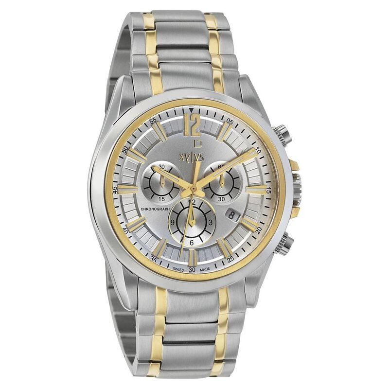 Xylys Quartz Chronograph Silver Dial Stainless Steel Strap Watch for Men - image number 0