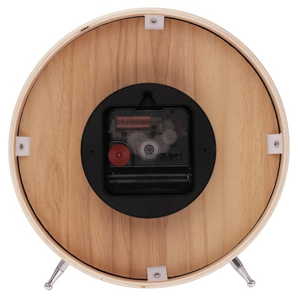 Titan Wooden Shelf Clock White Dial with Silent Sweep Technology - image number 4