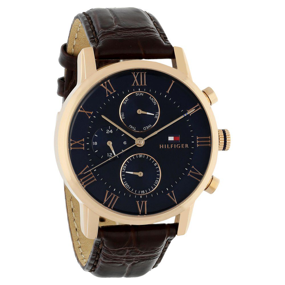 Tommy hilfiger leather outlet watch