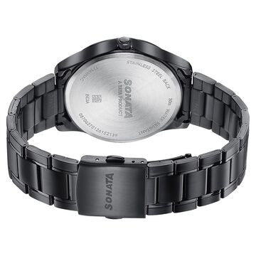 Sonata Men's Work Wear black Watch - Premium Multifunction design for everyday style