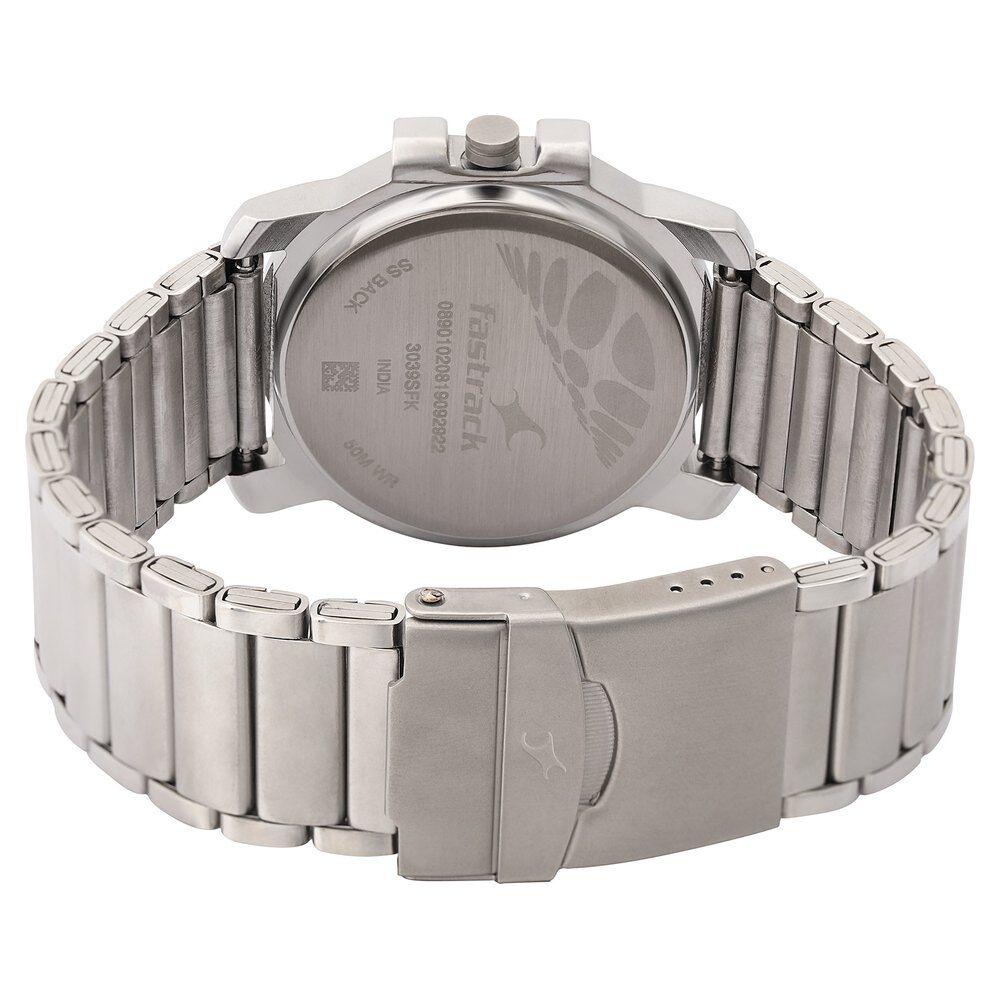 Fastrack titan ss store back 50m wr