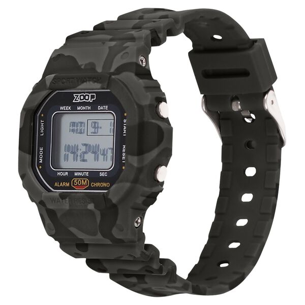 Zoop Digital Watch with LCD Dial And Camouflage Military Grey Strap for Boys Kids, from House of Titan - image number 4