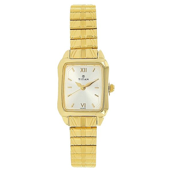 Titan Quartz Analog Silver Dial Watch for Couple - image number 0