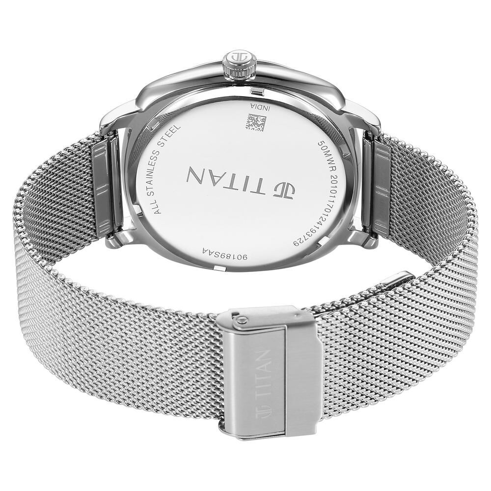 Titan mesh strap watch top