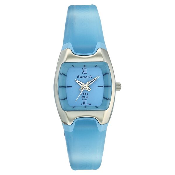 Sonata Quartz Analog Blue Dial Strap Watch for Women - image number 0
