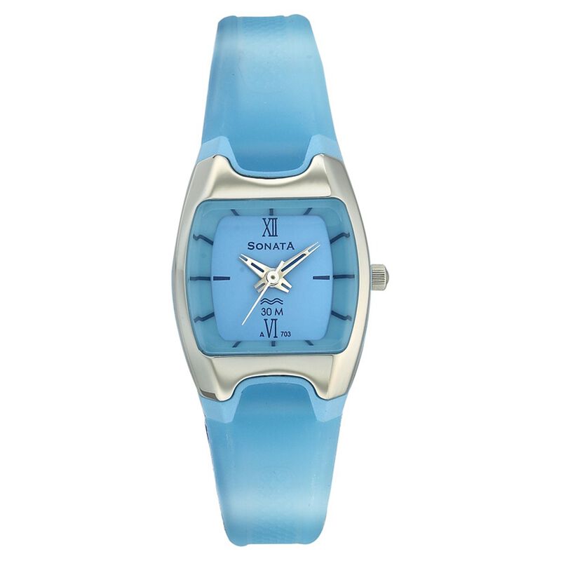 Sonata Quartz Analog Blue Dial Strap Watch for Women