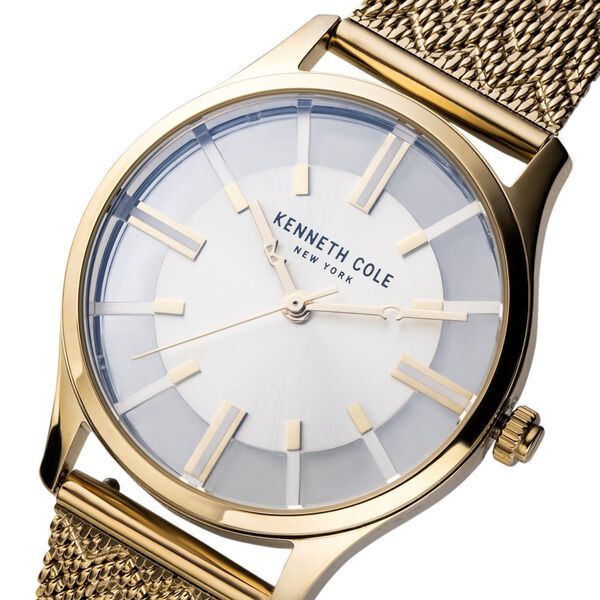 Kenneth Cole Quartz Analog Silver Dial Silicone Strap Watch for Women - image number 3