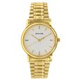 Sonata Quartz Analog with Day and Date Champagne Dial Stainless Steel Strap Watch for Men